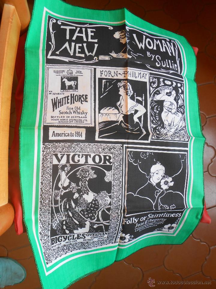 Segunda mano: Mantelito de algod&oacute;n CARTELES  PUBLICITARIOS - Foto 1