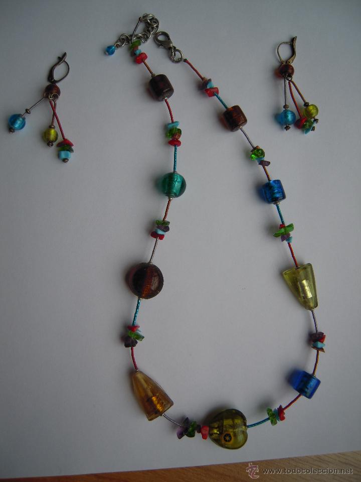 Segunda mano: Juego collar y pendientes multicolor - Foto 1