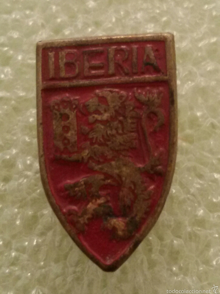 Segunda mano: Antiguo gemelo de laton - IBERIA #1803 - Foto 1