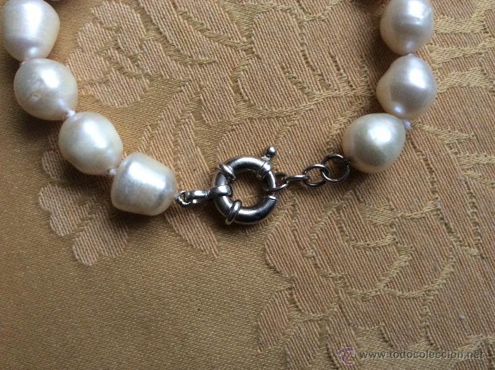 Segunda mano: PULSERA PERLAS NATURALES Y CIERRE PLATA - Foto 3