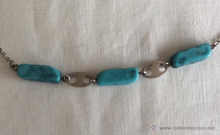 Segunda mano: GARGANTILLA, COLLAR PLATA 925 y TURQUESAS - Foto 4