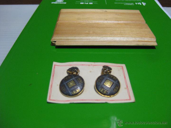 Segunda mano: PENDIENTES DAMASQUINADO 24K L1 - Foto 1
