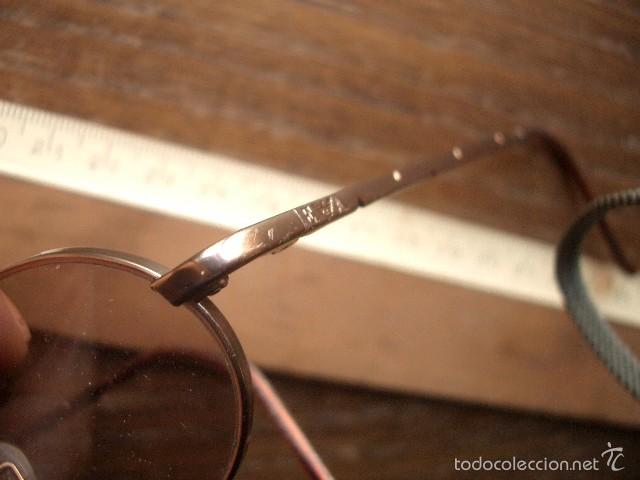 Segunda mano: Gafas de sol graduadas marca E A chapado en  oro - Foto 2