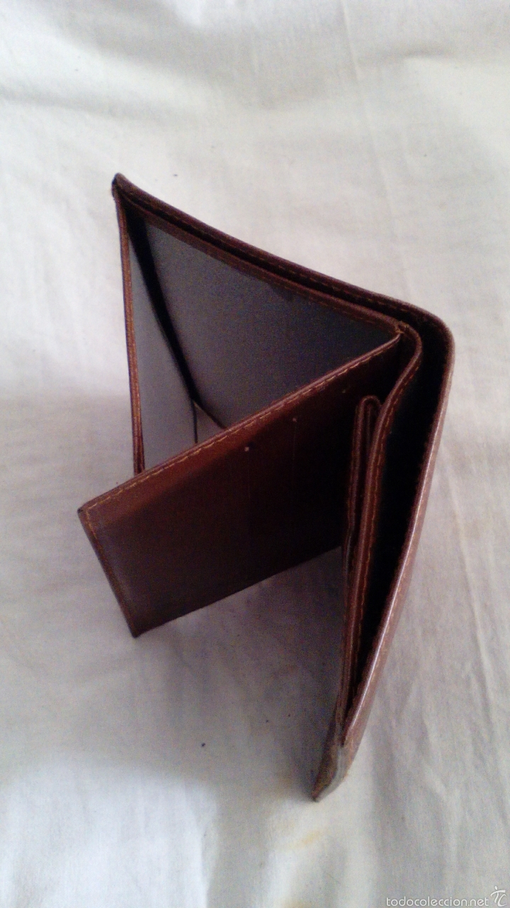 Segunda mano: BILLETERA PIEL MARR&Oacute;N - Foto 4
