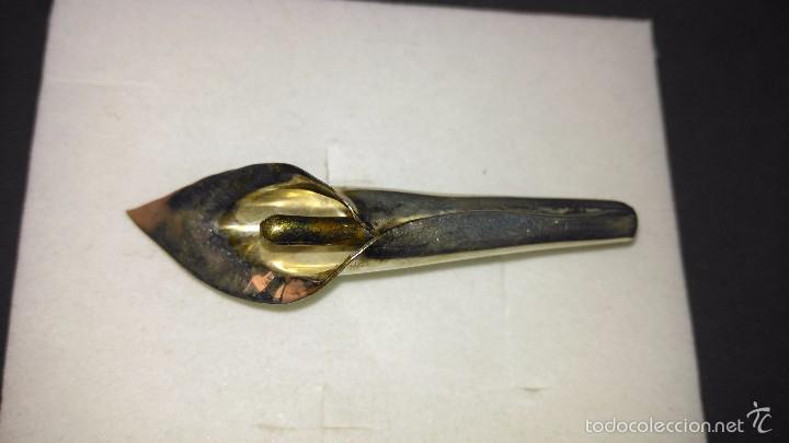 Segunda mano: broche plata de ley (0.925) lirio - Foto 5