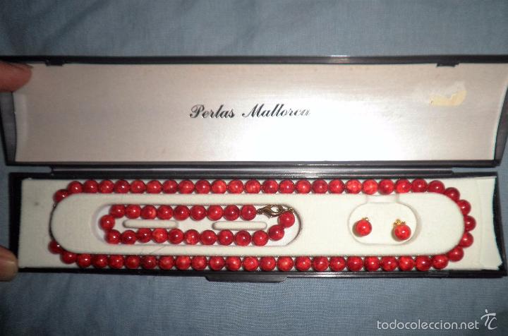 Segunda mano: PERLAS ROJAS MALLORCA - SET COMPLETO. - Foto 2