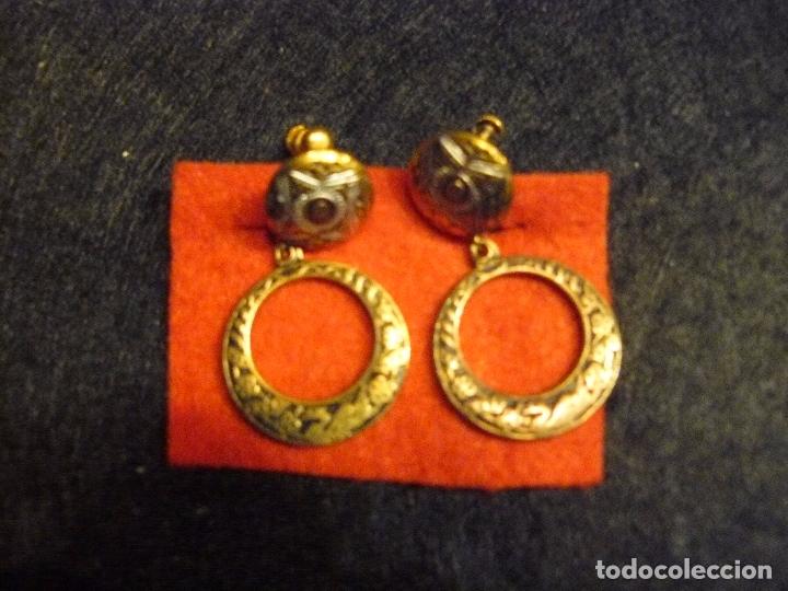 Segunda mano: PENDIENTES DAMASQUINADOS DE TOLEDO - Foto 2