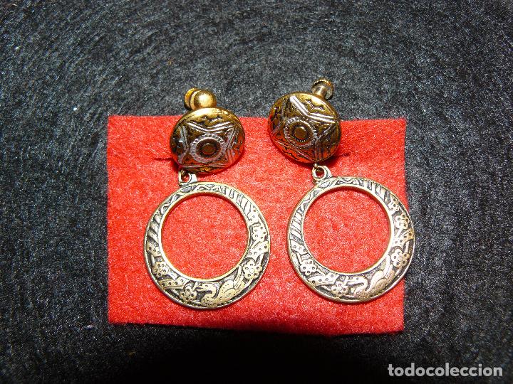 Segunda mano: PENDIENTES DAMASQUINADOS DE TOLEDO - Foto 1