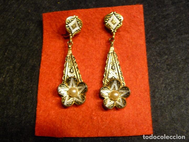 Segunda mano: PENDIENTES DAMASQUINADOS DE TOLEDO - Foto 1
