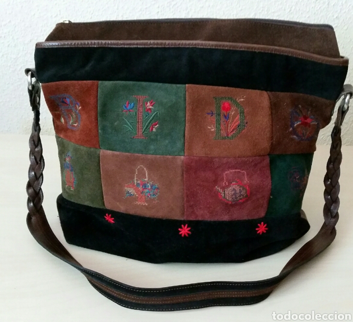 Segunda mano: BOLSO DE SE&Ntilde;ORA EN PIEL Y ANTE - Foto 1