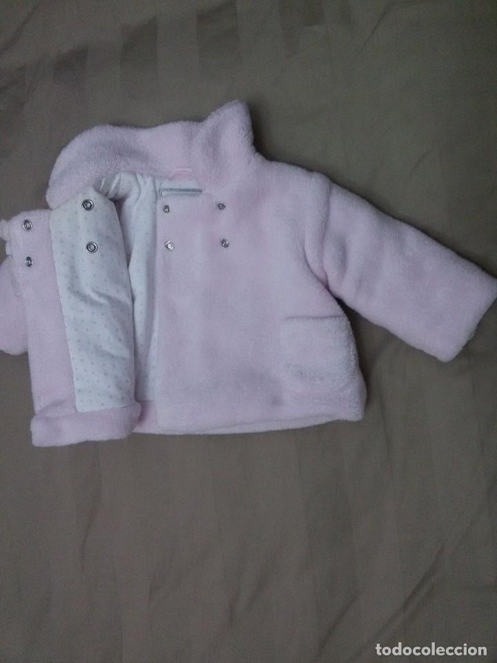 Segunda mano: ABRIGO ROSA BEB&Eacute;-MARCA DULCES-3-6 MESES - Foto 3