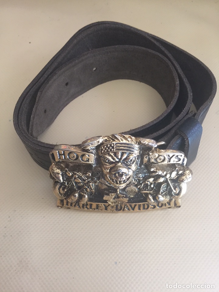 harley davidson. cinturón original con correa d - Ropa y Complementos de Segunda Mano todocoleccion - 90044630