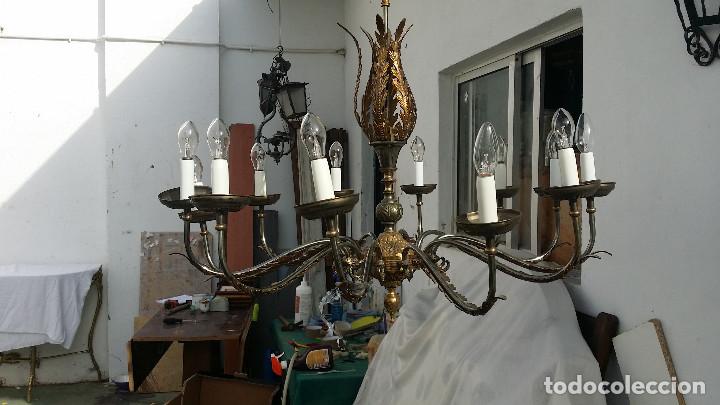 Segunda mano: lampara de metal grande - Foto 5