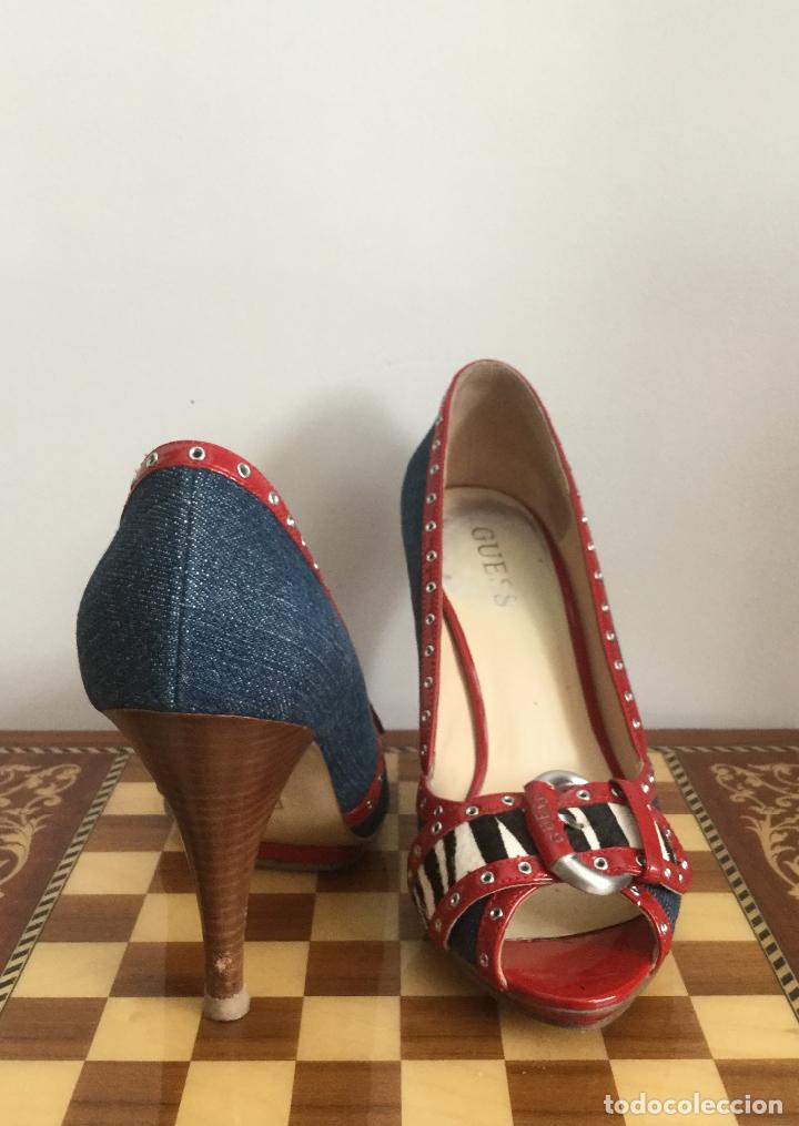 Segunda mano: ZAPATOS DE TAC&Oacute;N VAQUEROS GUESS TALLA 40 - Foto 4