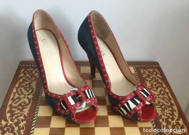 Segunda mano: ZAPATOS DE TAC&Oacute;N VAQUEROS GUESS TALLA 40 - Foto 10