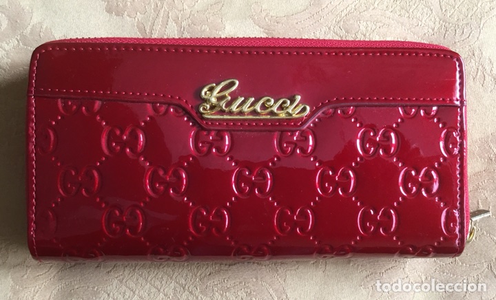 Segunda mano: CARTERA MONEDERO CHAROL GRANATE - Foto 7