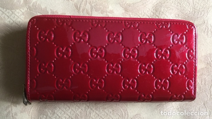Segunda mano: CARTERA MONEDERO CHAROL GRANATE - Foto 8