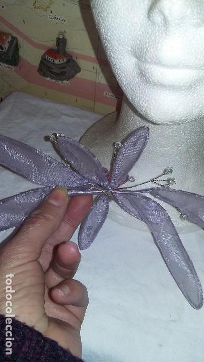 Segunda mano: Precioso tocado de seda y cristal - Foto 2