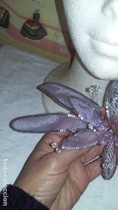 Segunda mano: Precioso tocado de seda y cristal - Foto 3