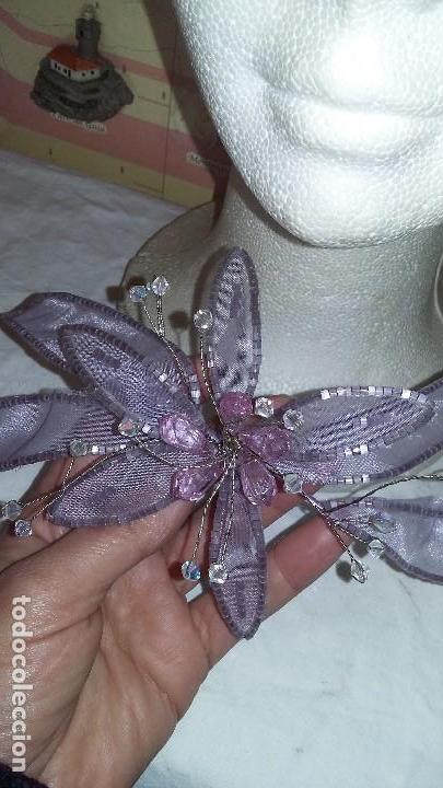 Segunda mano: Precioso tocado de seda y cristal - Foto 4