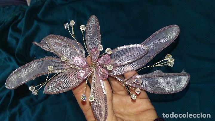 Segunda mano: Precioso tocado de seda y cristal - Foto 7