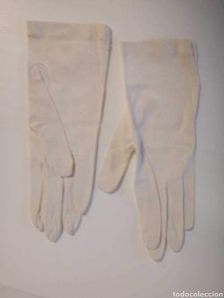 Segunda mano: Guantes blancos algodon antiguos - Foto 1