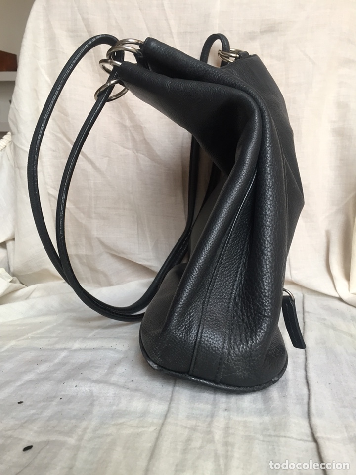 Segunda mano: Bolso cuero negro Bachiller - Foto 2