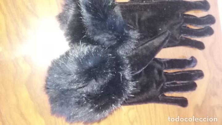 Segunda mano: Guantes de terciopelo y piel - Foto 4