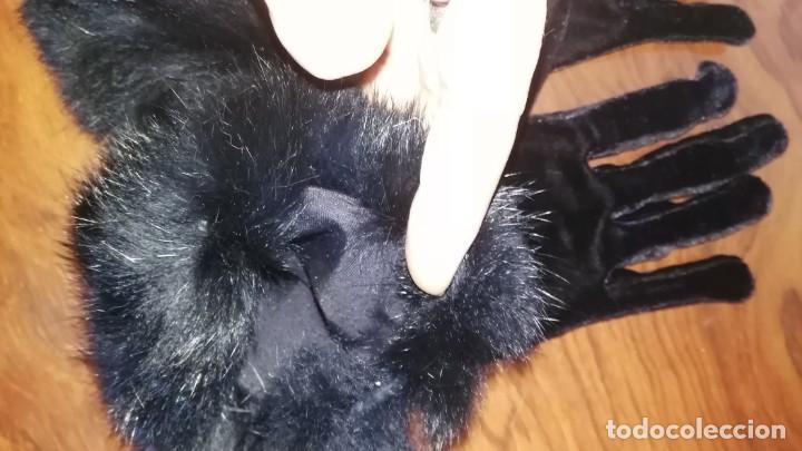 Segunda mano: Guantes de terciopelo y piel - Foto 5