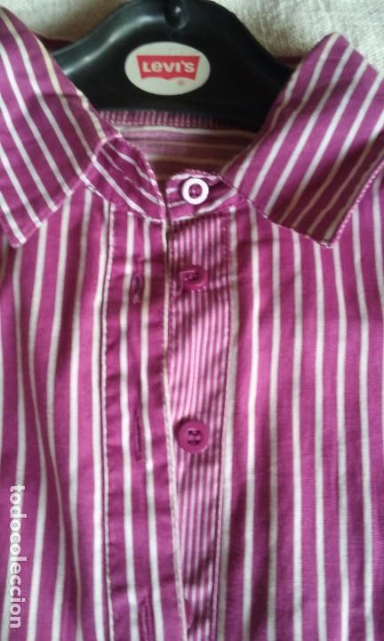 Segunda mano: blusa a rayas blanca y granate - Foto 1
