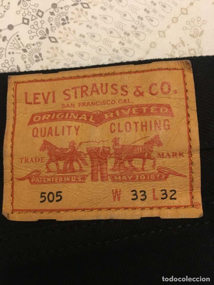 Pantalón levis levi's 505 vaquero negro talla 3 - Vendido en Venta Directa  - 140593242