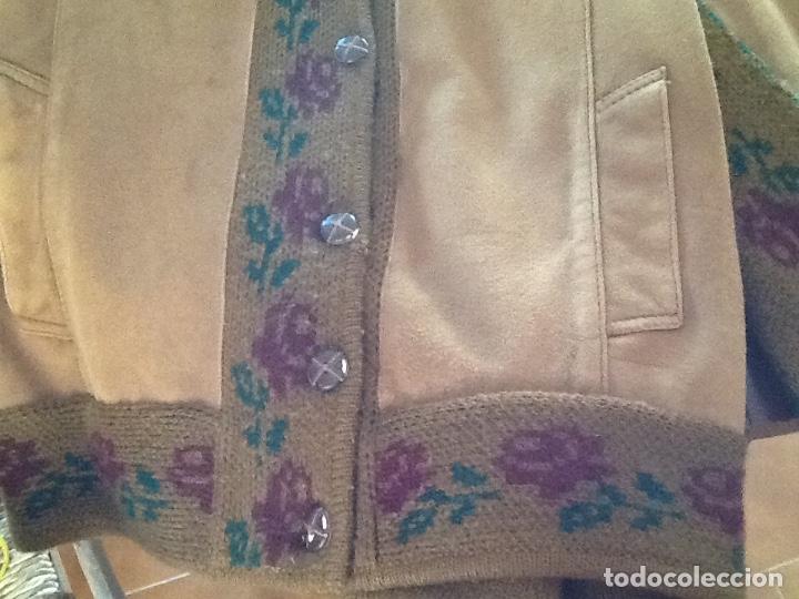 Segunda mano: ORIGINAL CAZADORA DE ANTE Y PUNTO - Foto 4