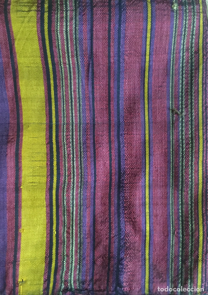 Segunda mano: CHAL FULAR VINTAGE DE SEDA COLOR MORADO - Foto 7