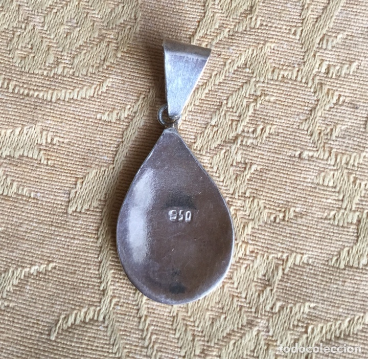 Segunda mano: COLGANTE PLATA DE LEY FORMA DE GOTA - Foto 5