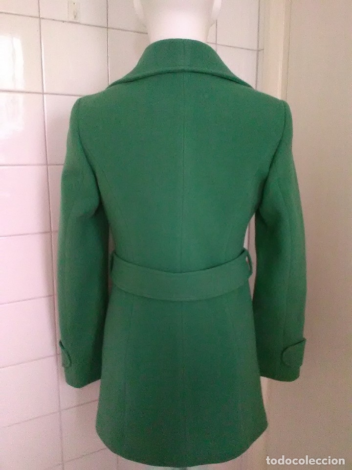 abrigo mujer paño lana verde g-sel milano t.38 - Comprar roupa e acessórios  em segunda mão no todocoleccion