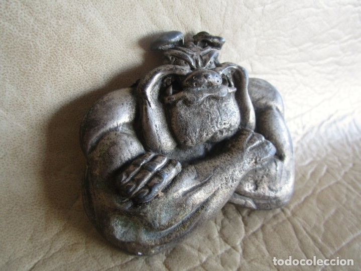 Segunda mano: antigua hebilla cinturon bulldog - Foto 2