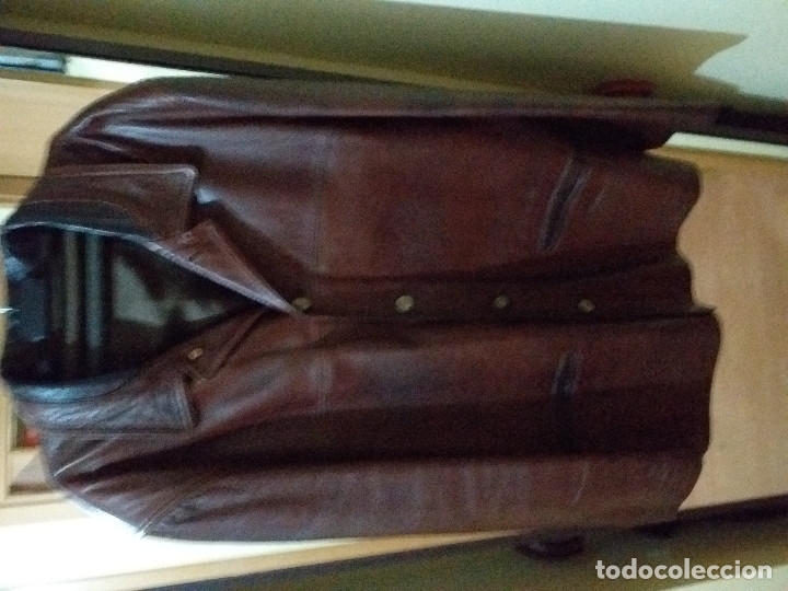 chaqueta de cuero hombre marrón xl - Comprar ropa y complementos de segunda  mano en todocoleccion - 182523233