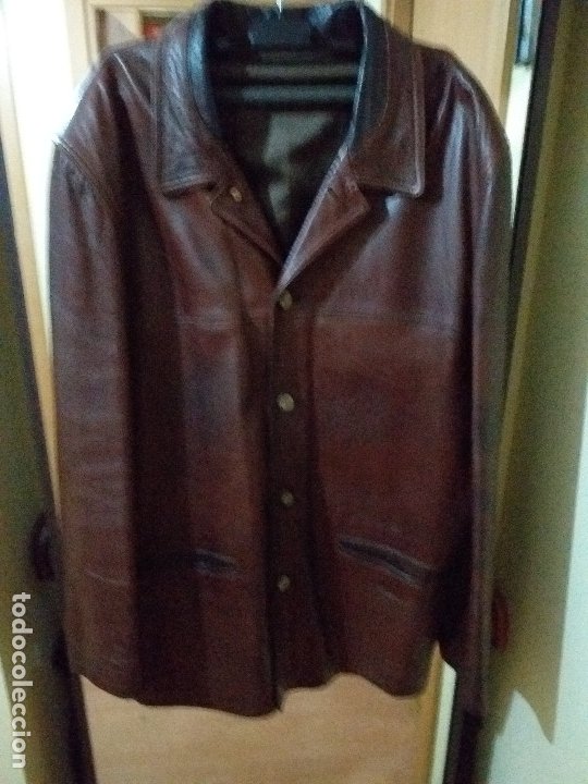 chaqueta de cuero marrón xl - Compra en todocoleccion