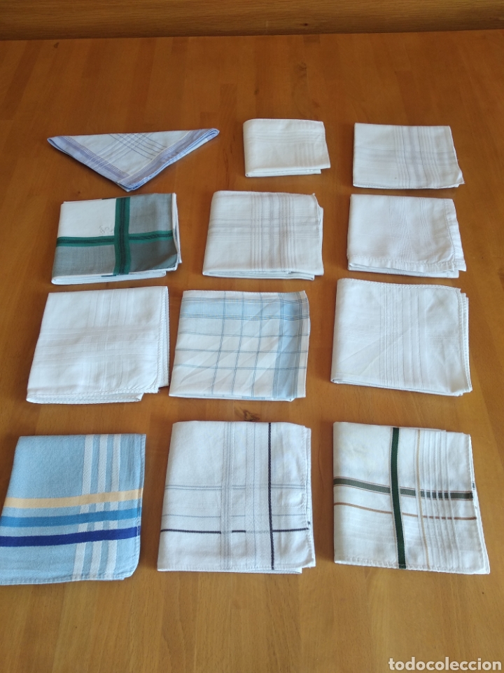 Segunda mano: Lote de 12 pa&ntilde;uelos de algod&oacute;n - Foto 1