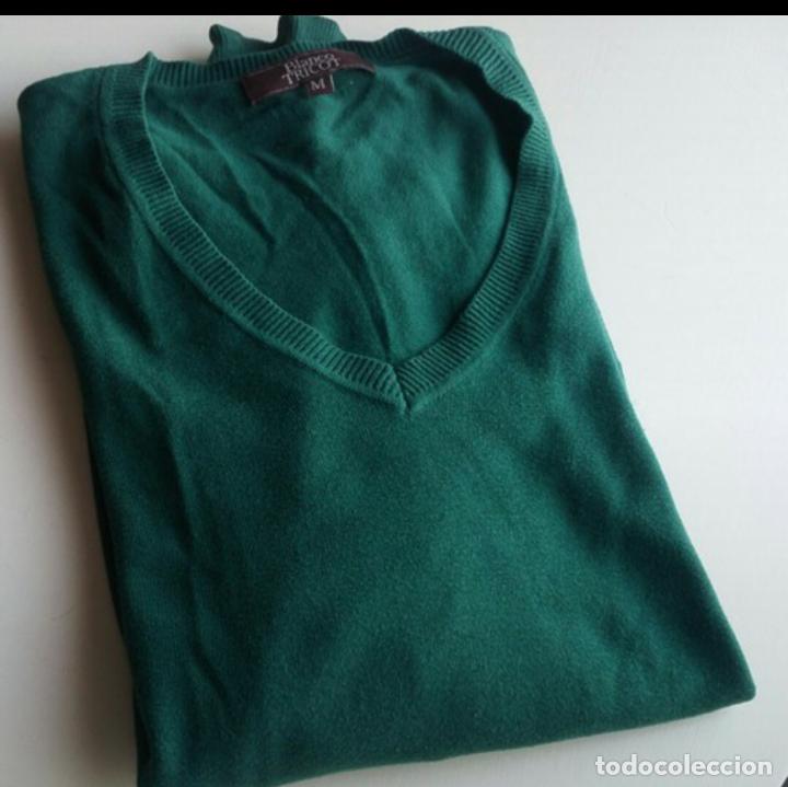 Segunda mano: Jersey de cuello en V de Blanco. Talla M - Foto 2