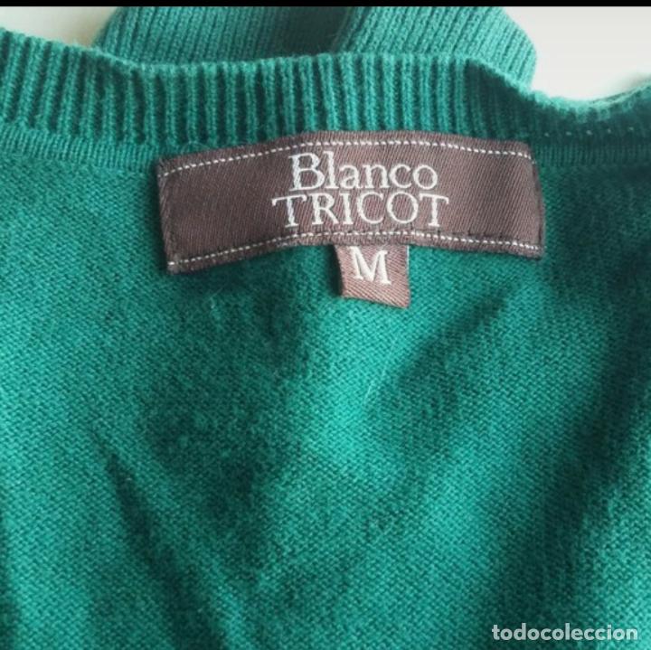 Segunda mano: Jersey de cuello en V de Blanco. Talla M - Foto 4