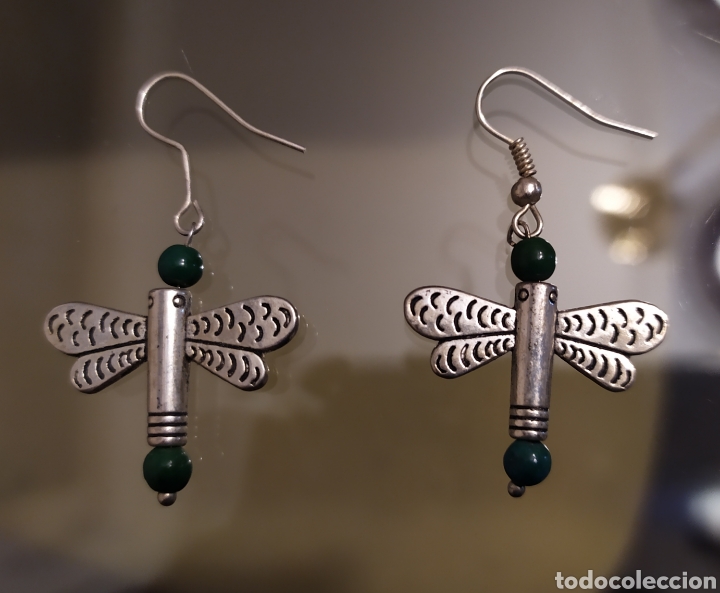 Segunda mano: Graciosos pendientes en forma de libelula en metal - Foto 2