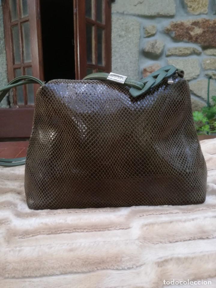 bolso discreto en color verde botella. ferchi b - Comprar ropa y  complementos de segunda mano en todocoleccion - 206770192