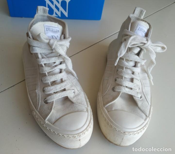 zapatillas de lona. diurley. color crudo. con p - Comprar ropa y  complementos de segunda mano en todocoleccion - 218893232