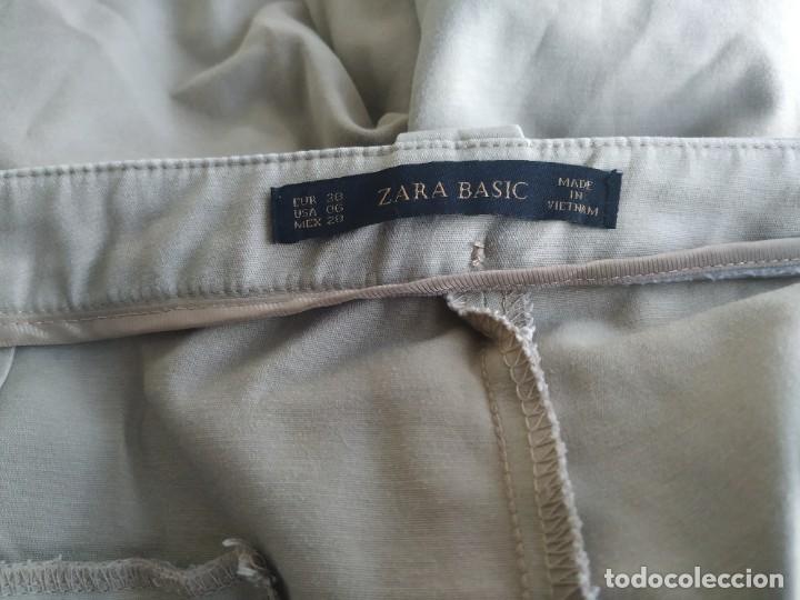 Segunda mano: Pantal&oacute;n casual de Zara Basic, tipo chino. Talla 38. Algod&oacute;n - Foto 5