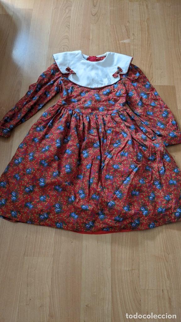 Segunda mano: ANTIGUO VESTIDO ESTAMPADO NI&Ntilde;A - Foto 1