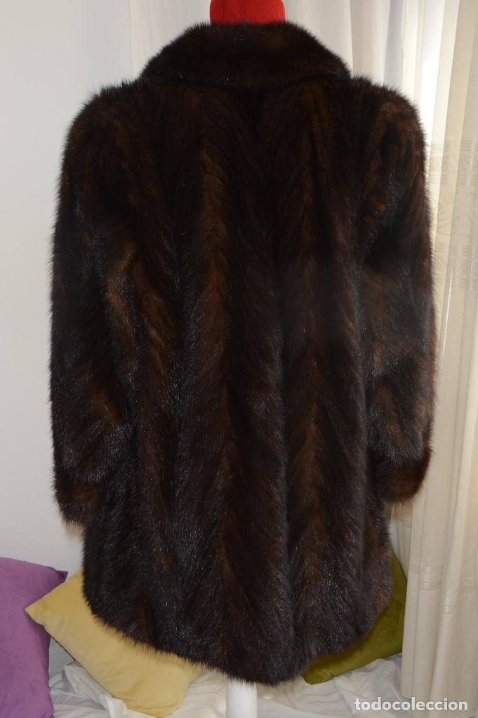 Segunda mano: ABRIGO DE PIEL DE VIS&Oacute;N, TALLA M, 40-42. - Foto 5