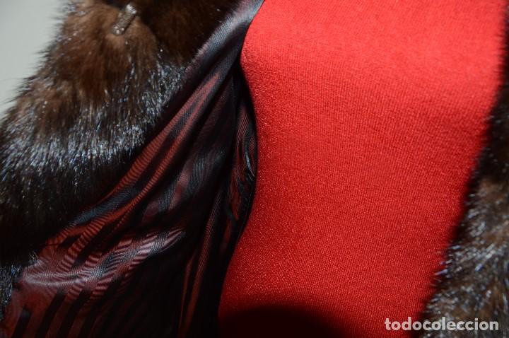 Segunda mano: ABRIGO DE PIEL DE VIS&Oacute;N, TALLA M, 40-42. - Foto 9