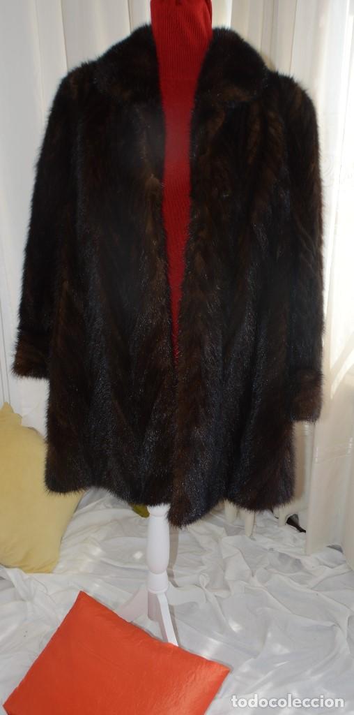 Segunda mano: ABRIGO DE PIEL DE VIS&Oacute;N, TALLA M, 40-42. - Foto 13