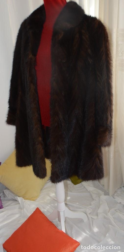 Segunda mano: ABRIGO DE PIEL DE VIS&Oacute;N, TALLA M, 40-42. - Foto 14